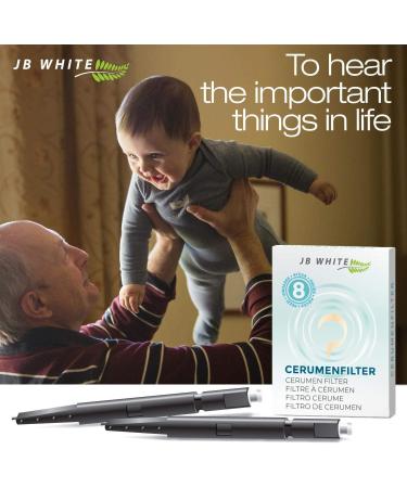 JB White 64x Cerumen Filters for Hearing Aids - Compatible with WIDEX NANOCARE Oticon ProWax Minifit Phonak Cerustop & Resound - Enhanced Wax Protection Set - Buy Online on GoSupps.com