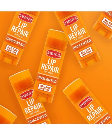 O'Keeffe's Unscented Lip Repair Lip Balm Stick (Pack of 5) - Hydrating Balm for Dry Cracked Lips - Buy Online on GoSupps.com
