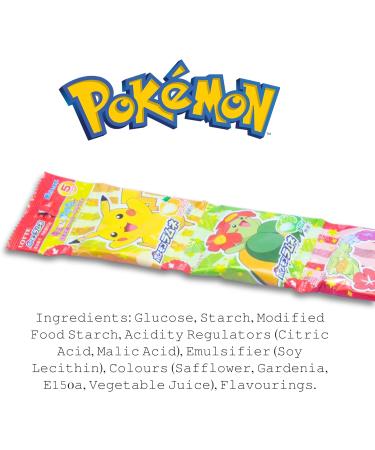 Lotte Pokemon Ramune Candy Set of 5 60g - Japanese Sweets Snacks Assorted Flavour (Packaging May Vary) - Buy Online on GoSupps.com