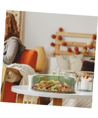 Zerodeko Nut Trays European Serving Candy Layer Snack Organizer Dried Household Style Platter with Plate Container Nut 22X9.5CM Green - Buy Online on GoSupps.com