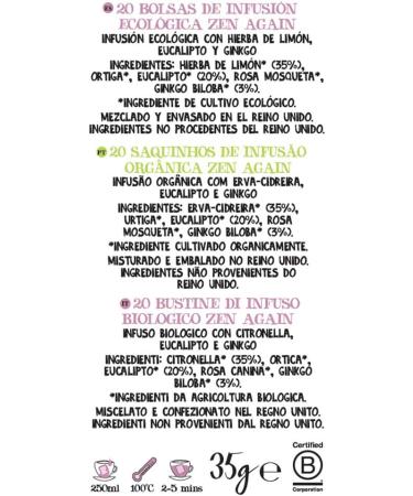  CUPPER Cupper Zen Again Infusion 20 sachets (Organic) - Buy Online on GoSupps.com