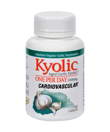 Kyolic Aged Garlic Extract One Per Day Cardiovascular - 1000 mg - 60 Caplets