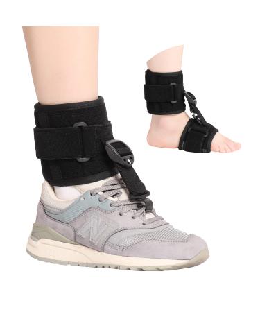 joingood AFO Foot Drop Brace for Walking with Shoes Adjustable Drop Foot Brace Soft Foot Up Brace for Achilles Tendon Foot Dorsiflexed Stroke Ankle Foot Orthosis to Improve Walking Gait(L/XL)