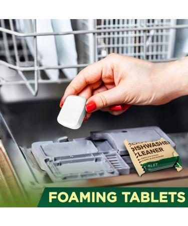 Renuv Eco-Friendly Dishwasher Cleaner Tablets - Deep Clean & Odor Eliminator for Limescale, Hard Water, and Calcium Build-Up - Septic Safe - Buy Online on GoSupps.com