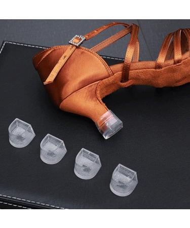High Heel Protectors Heel Stoppers Covers Anti Slip Latin Stiletto Dancing Covers High Heel Silicone Protectors Shoe Care Kit 2.1*2.3*2.0*1.7cm - Buy Online on GoSupps.com