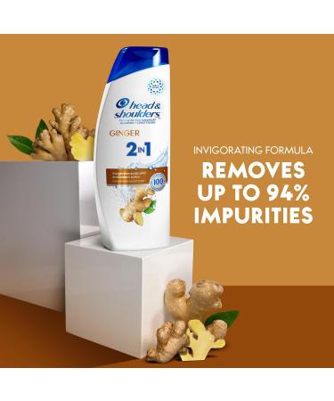 Head & Shoulders Ginger 2-in-1 Anti-Dandruff Shampoo + Conditioner 370 mL - Buy Online on GoSupps.com