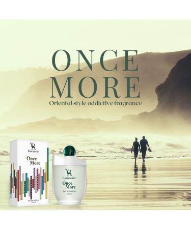 Ramsons - ONCE MORE Eau De Parfum | 100 ML | Perfume For Men | TN - Bergamot Peach Plum Orange Blossom | MN - Mimosa Vanilla Flower Jasmine Freesia Rose | BN - Leather Vanilla Musk Amber - Buy Online on GoSupps.com