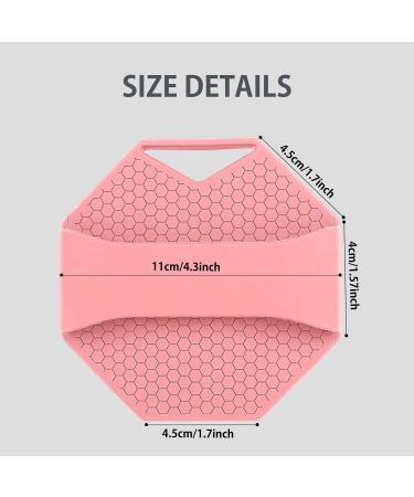Antimicrobial Silicone Body Scrubber for Sensitive Skin - Eco-Friendly Exfoliating Shower Brush (Pink) - Buy Online on GoSupps.com