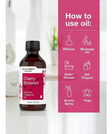 Cherry Blossom Fragrance Oil 4 fl oz | Premium Grade for Diffusers, Candles, Soap Making | Horbaach - Buy Online on GoSupps.com