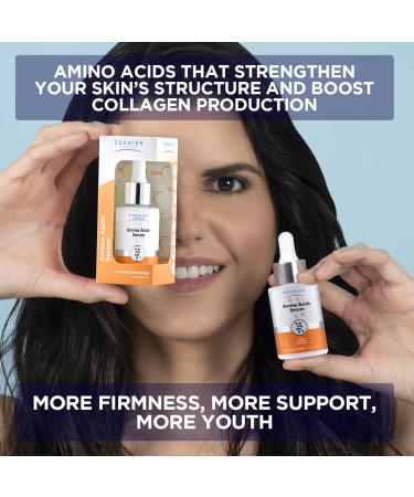 Dernier Amino Acids and Vitamin B5 Face Serum Anti-Aging Night Serum Collagen for Women & Men Hydrating Revitalizing Improves Skin Firmness Elasticity Laxity Thickness and Reduces Wrinkles (1 fl oz) - Buy Online on GoSupps.com