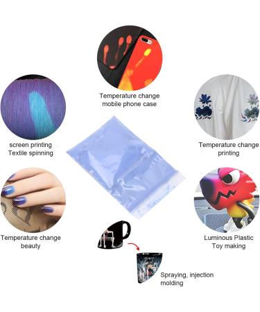 DIY Thermochromic Powder Color Changing Pigment Powder Non toxic Safe Use for Home for Nail Shop for Beauty Salon(Light blue to light orange Reindeer) - Buy Online on GoSupps.com