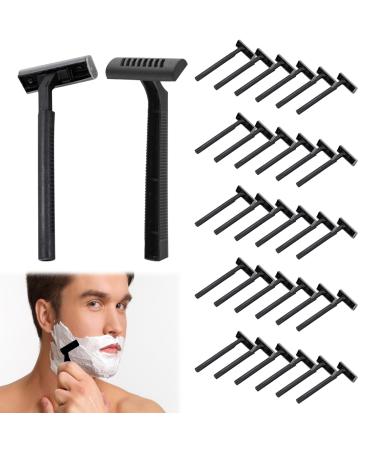 30 pieces of disposable razor safety razor for men razor planes men razor plane disposable razor in blue safety razor once a razor single-razor black black