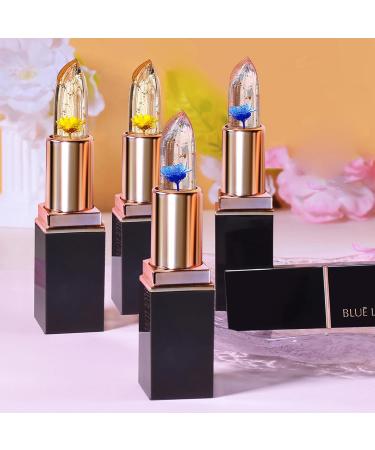 Buy BLUE LOVE Color Changing Flower Lipstick - Hydrating Jelly Lip Balm with Flower | Long Lasting Moisturizer for Dry Lips | International Shipping Available - Buy Online on GoSupps.com