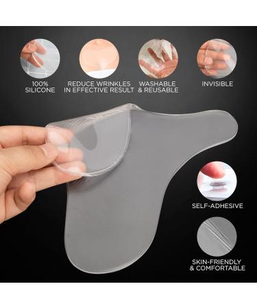 Chest Wrinkle Pads - Reusable Anti-Wrinkle Silicone Patches for Smooth Skin | Overnight Wrinkle Treatment - Buy Online on GoSupps.com