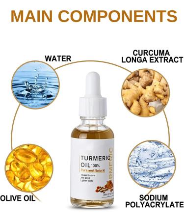 Turmeric Oil for Dark Spots Turmeric Face Serum Turmeric Dark Spot Remover Serum For Face Turmeric Face Oil for Lifting & Age Spots Sun Spot Improve Skin Tone Skin Brightening Serum - Buy Online on GoSupps.com