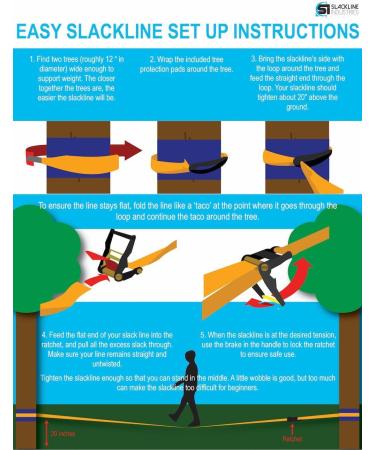 Slackline Industries Base Line 50ft Kit with DVD and Tree Protection - Buy Online on GoSupps.com