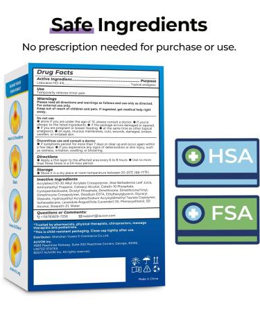 AUVON 4% Lidocaine Roll-On with Essential Oil - Buy Online on GoSupps.com