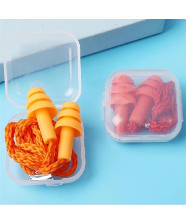 Buy Reusable Silicone Ear Plugs for Sleeping - 5 Pairs Safe for Swimming & Work Noise Reduction - Orange Color - Buy Online on GoSupps.com