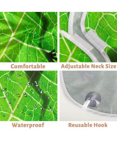 Frog Leaf Beard Bib Apron | Waterproof Hair Catcher for Men | Grooming Cape with 2 Suction Cups | Perfect Gift for Shaving & Trimming - Buy Online on GoSupps.com