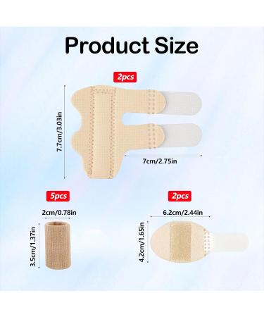 Jingegergome 4PC Trigger Finger Splint & 5PC Finger Brace | Adjustable Thumb & Pinky Finger Sleeves - Relief for Trigger Finger Pain - Buy Online on GoSupps.com