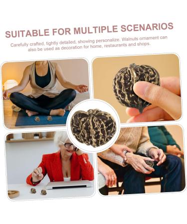 Solustre Mini Walnut Figures - Handmilling Squeezing Balls for Adults | Chinese Brass & Copper Decorations - Buy Online on GoSupps.com
