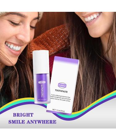 Purple Toothpaste for Whitening & Brightening | Stain Removal & Yellow Teeth Corrector - Buy Online on GoSupps.com