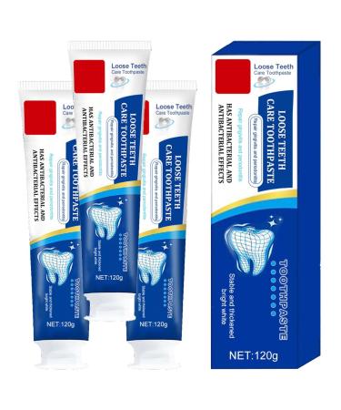 GFOUK repair and protection lightening toothpaste tooth light toothpaste toothpaste for care for loose teeth against gum inflammation and caries.(3PCs)