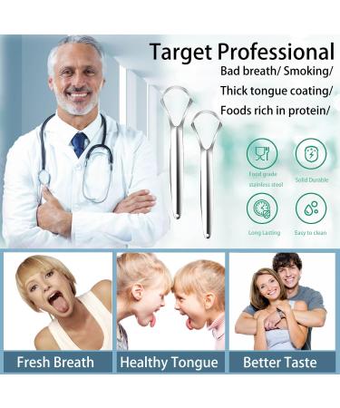 Oruiiju Tongue Cleaner for Adults & Children - Bad Breath Eliminator (3 Pieces with Storage Box) - Buy Worldwide - Buy Online on GoSupps.com