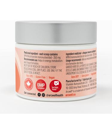 Arcwell Micronized NMN (Nicotinamide Mononucleotide) Powder | 250 mg per Scoop | NAD+ Supplement | Source of Niacin Vitamin B3 | Supports Cellular Health & Energy Production (15 g 60 servings) 15 g (Pack of 1) - Buy Online on GoSupps.com