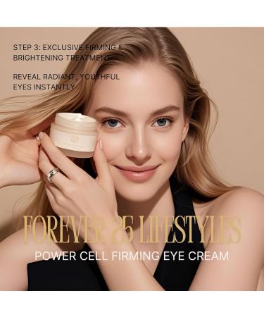 Power Cell Firming Eye Cream - Anti-Aging Eye Cream with Hyaluronic Acid Caffeine & Niacinamide to Reduce Dark Circles Bags and Fine Lines (Step 3) - Buy Online on GoSupps.com