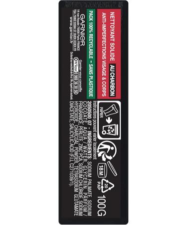 Garnier Pure Active - Solid Cleanser - With Charcoal and Salicylic Acid - Anti-Imperfections - 100g - Buy Online on GoSupps.com