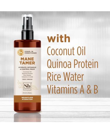Soapbox Leave-In Conditioner - Mane Tamer Spray for Frizz Control Hydration & Shine - Paraben Free & Vegan 8oz - Perfect for Dry Damaged Hair - Buy Online on GoSupps.com