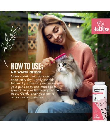 Cat Dry Shampoo Powder with Lavender and Rosemary for Cats 5.29 fl. oz| Grooming for Cat | Kitten Sensitive Skin | Cleansing and Moisturizing Perfume and Talc Free (1) - Buy Online on GoSupps.com