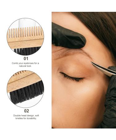 FOMIYES Bamboo Double Eyebrow Brush - Multipurpose Double Head Makeup Tool for Travel & Beauty - Buy Online on GoSupps.com