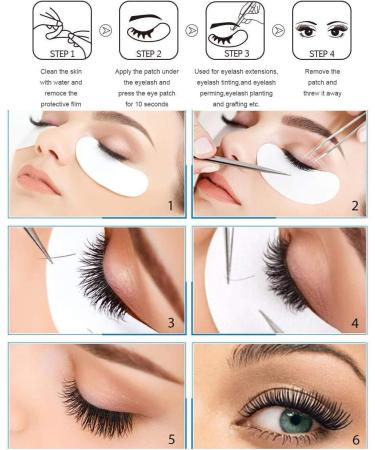 Chargenyang Under Eye Gel Pads Eyelash Extension Pads Lint Free DIY False Eyelash Lash Extension Makeup Eye Gel Patches Pack (200 Pair) - Buy Online on GoSupps.com