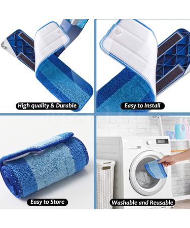 3 Pack Bona Microfiber Cleaning Pad Set - Compatible with Bona Mop for 18 Inch Hardwood Floor Cleaner - Buy Online on GoSupps.com