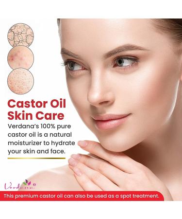 Verdana Organic Castor Oil - USDA Certified, Cold Pressed, Unrefined, 100% Pure & Hexane Free - 32 Fl Oz - Buy Online on GoSupps.com
