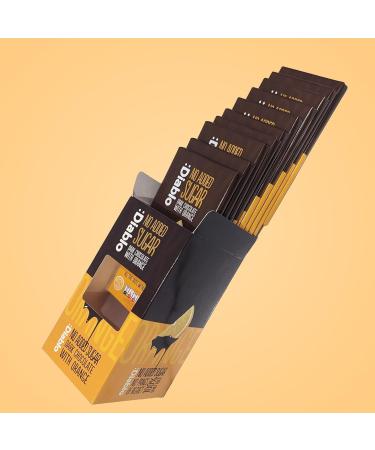  Diablo Diablo Dark Chocolate Bar with Orange | No Added Sugar Gluten-Free | Suitable for Diabetics | Perfect for Gifting | 75g - Buy Online on GoSupps.com