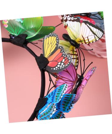 Gogogmee Hair Accessories Bride Headband Wedding Hairband Bride Hair Clip Butterfly Headband Birthday Headband Turbins for Ladies Head Hoop Cosplay Hairpin Hair Bands Creative Headwrap - Buy Online on GoSupps.com