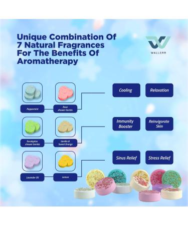 Organic Aromatherapy Shower Steamers with Natural Essential Oils for Long-Lasting Fragrance - Ideal for Men and Women - Buy Online on GoSupps.com