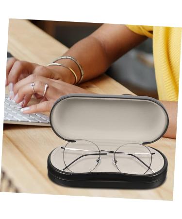 Shop Lifkomie Double-Layer Glasses Case - 2-in-1 Travel Container for Contact Lenses & Glasses - Multi-Purpose Storage | White & Pink 16x7x5.5cm - Buy Online on GoSupps.com