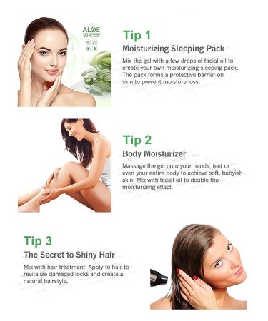 100% Organic Aloe Vera Gel for Face Hair & Body - Soothing Moisturizer for Dry Skin & Sunburn | 250ml - Buy Online on GoSupps.com