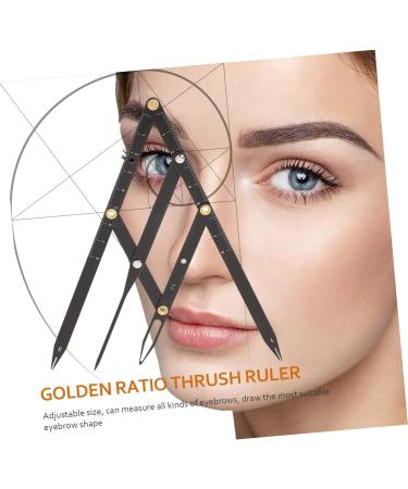 Angoily 7 Pcs Second Generation Scale Microblading Ruler Eyebrow Measuring Rulers Metal Makeup Set 25x5x0.6cmx7pcs Blackx7pcs - Buy Online on GoSupps.com