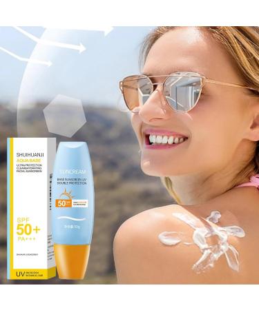 50g Body And Face Sunscreen Sunscreen Cream Moisturizing Whitening Sunblock Sun Protection Factor 50 Non-Greasy Sunscreen For Picnic Camping Swimming And SeasideTravel - Buy Online on GoSupps.com