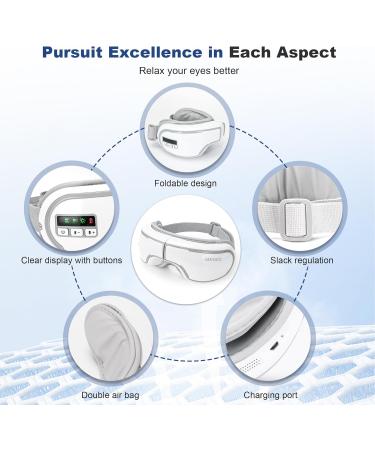 Eye Massager FSA/HSA Eligible | Heated Eye Massager for Migraine Relief Dark Circles & Eye Strain | Best Gift for Men & Women - Buy Online on GoSupps.com