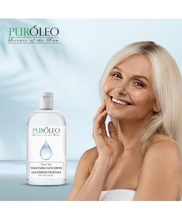 PUROLEO Vegetable Glycerin 8 Fl Oz/236 ML (Packed In Canada) Pure Glycerin for Face Skin and DIY Cosmetics USP Grade glycerin glycerine glycerin for face glycine vegetable glycerin for skin 236 ml (Pack of 1) - Buy Online on GoSupps.com