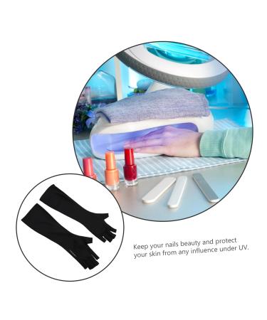 POPETPOP 1 Pair Nail Gloves Manicure Gloves Fingerless Gloves Gel Nail Led Lamp Nail Art Tools Fingerless Mitts Manicure Art Gloves Gloves Sun Protection Mj03 Polyester - Buy Online on GoSupps.com