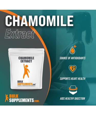 Chamomile Extract Powder - Herbal Supplement (250g/8.8oz) - BulkSupplements.com - Buy Online on GoSupps.com