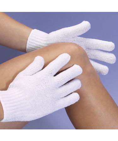 ForPro Premium Exfoliating Gloves - 6 Pairs, White, One Size Fits Most - Buy Online on GoSupps.com