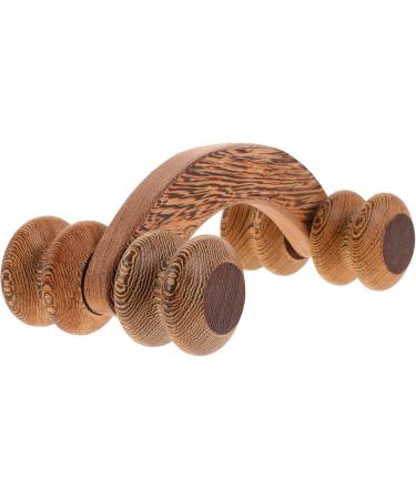 Healeved 5pcs Four Wheel Massager - Shoulder & Neck Muscle Roller Stick | Light Brown | International Shipping Available - Buy Online on GoSupps.com